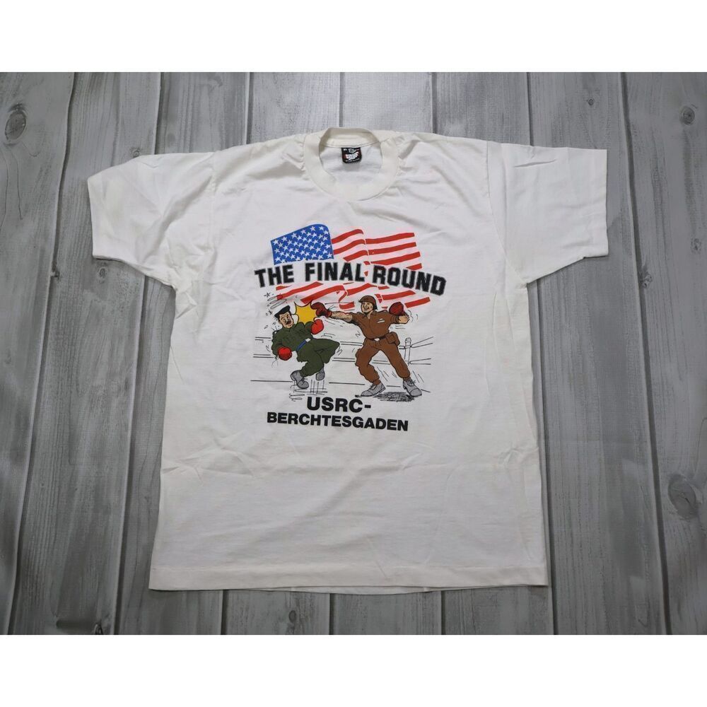 Vintage US Military 80's Graphic T-Shirt – USRC Berchtesgaden ‘The Final Round’”